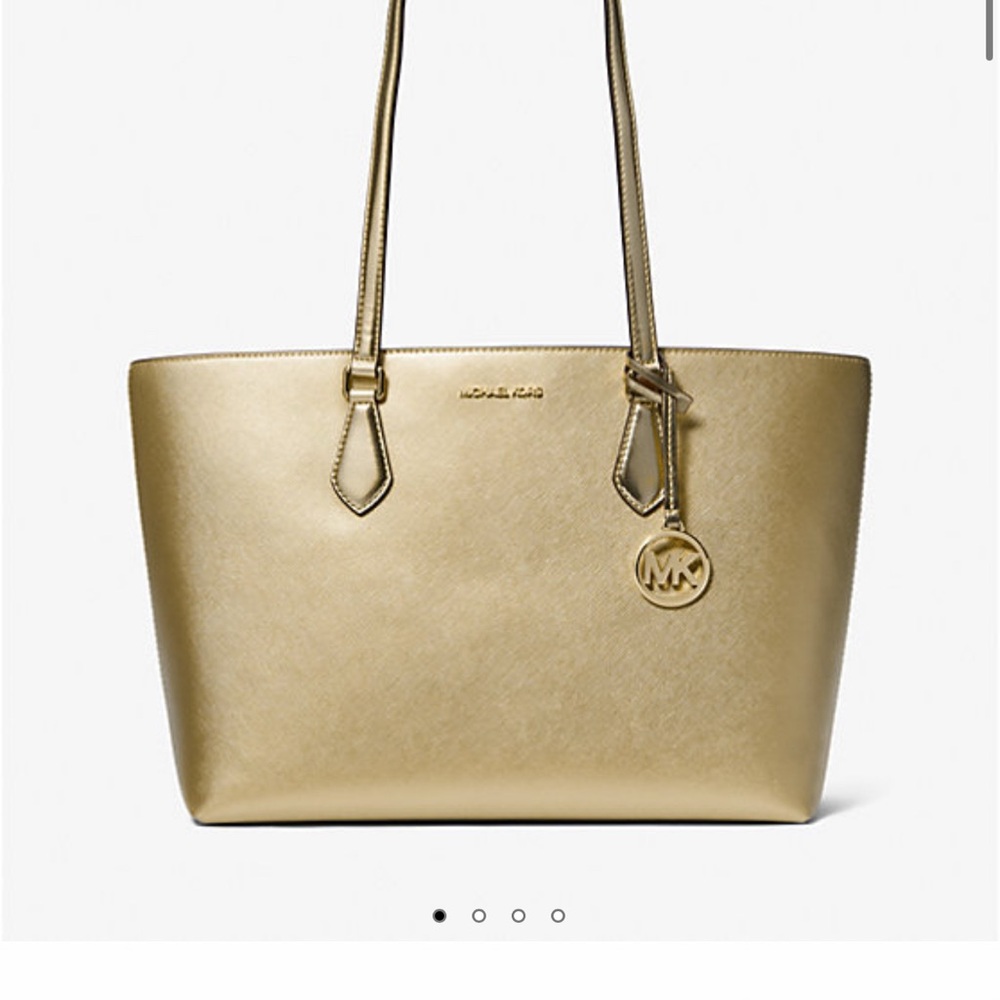 NEW NEVER OPENED Michael Kors Gold Leather Purse